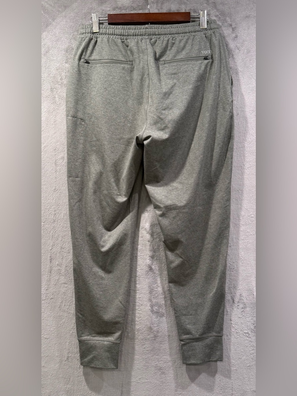 Vuori Sunday Jogger Pants Mens Medium Green Heather Performance Zip Pocket V416 - Picture 7 of 10
